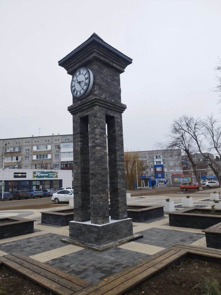 Кирпич Литос Крафт чёрный часы
